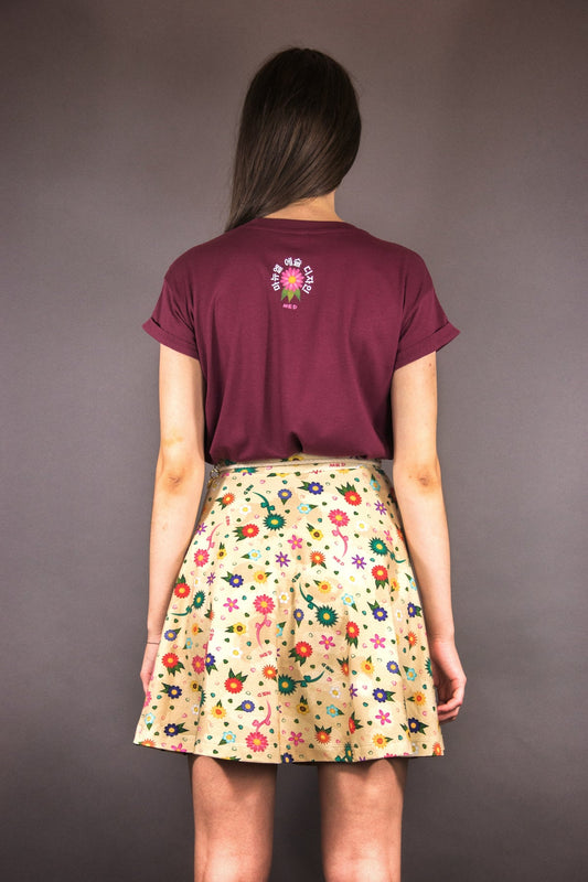 Ausgestellter Jersey - Rock "FLOWERS" - Manuel Essl Design