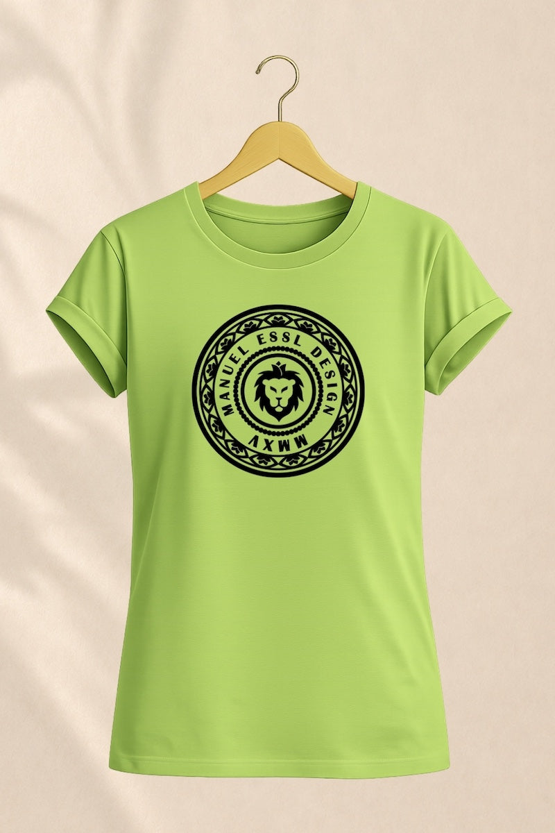 T-Shirt "EMBLEM" - limonengrün - Manuel Essl Design