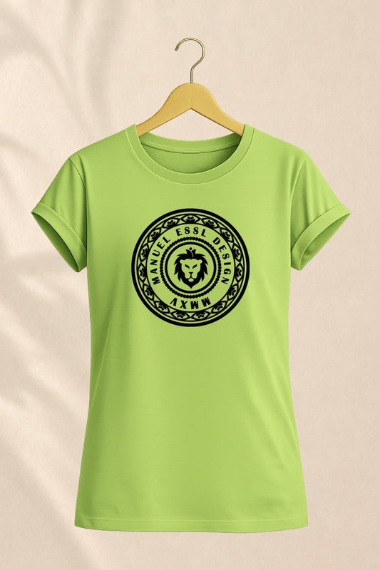 T-Shirt "EMBLEM" - limonengrün