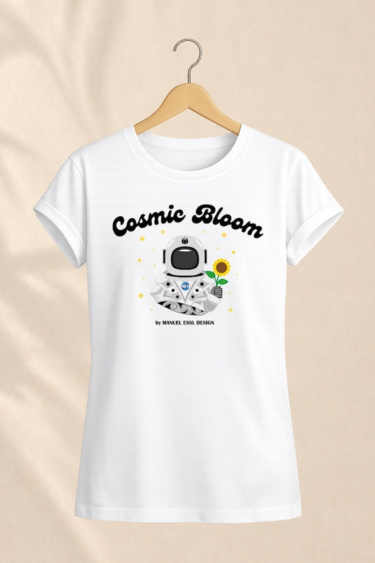 T-Shirt "COSMIC BLOOM" - weiß