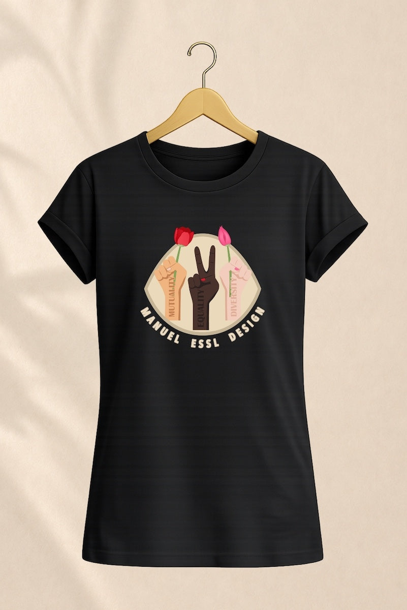 T-Shirt "EQUALITY" - schwarz