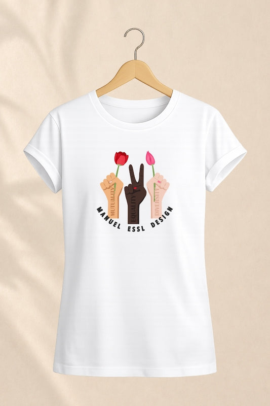 T-Shirt "EQUALITY" - weiß