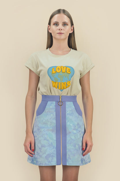 A-Line Skirt "JARDIM" - lilac - Manuel Essl Design