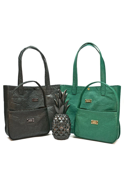 Hobo - Tasche aus Ananasleder - evergreen - Manuel Essl Design
